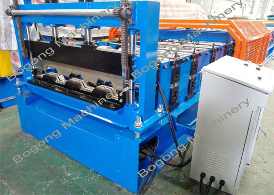 Custom Metal Deck Roll Forming Machine , High Speed Cold Forming Machine