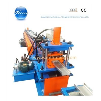 Profile Gutter Downpipe Roll Forming Machine 11KW PLC Control System