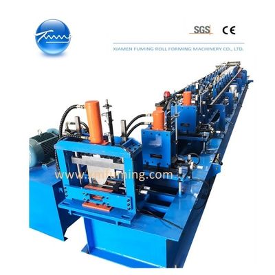 Container Bottom Rail Channel Roll Forming Gutter Machine Taglio idraulico